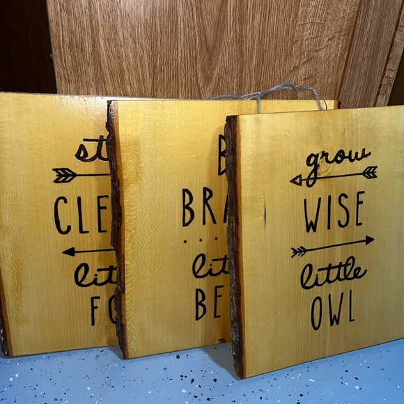 Other - Set of 3 - handmade wooden decor